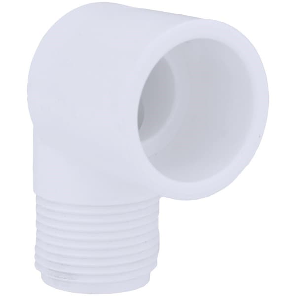 Charlotte Pipe And Foundry 3/4 In. Slip x Male Schedule 40 90 Deg. Street PVC Elbow 1/4 Bend PVC 02306 0800HA - main